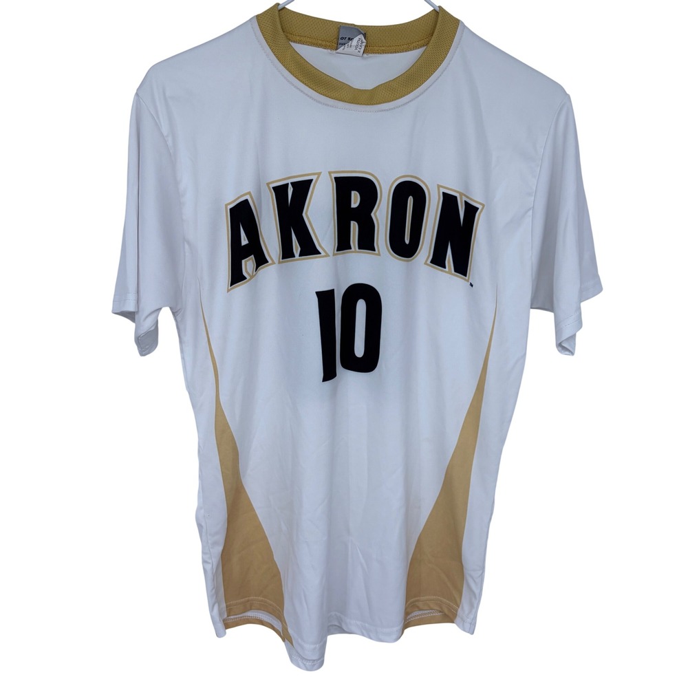 White‎ Akron Zips Soccer Jersey Adult Small #10 Sportswear